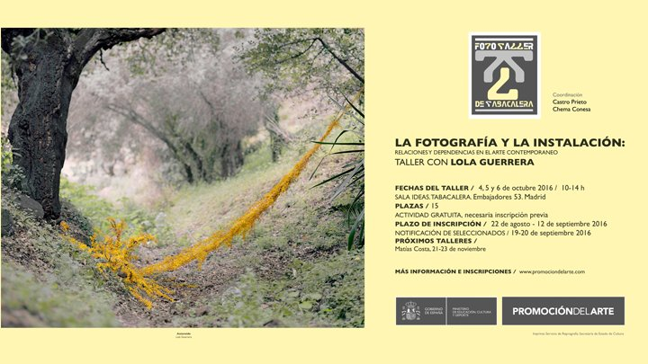 La fotografía y la instalación: relaciones y dependencias en el arte contemporáneo. Taller con Lola Guerrera.